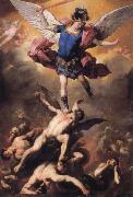 Luca Giordano The Archangel Michael driving the rebellious angels into Hell oil painting on canvas